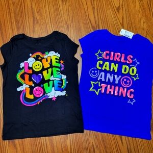 Children's Place Graphic Tees Girl's Size 7/8